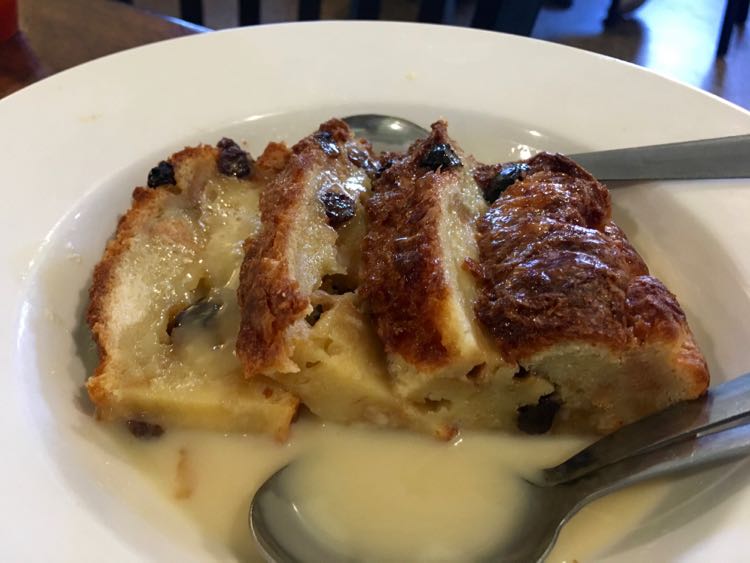 bread pudding at Spahr's in Louisiana