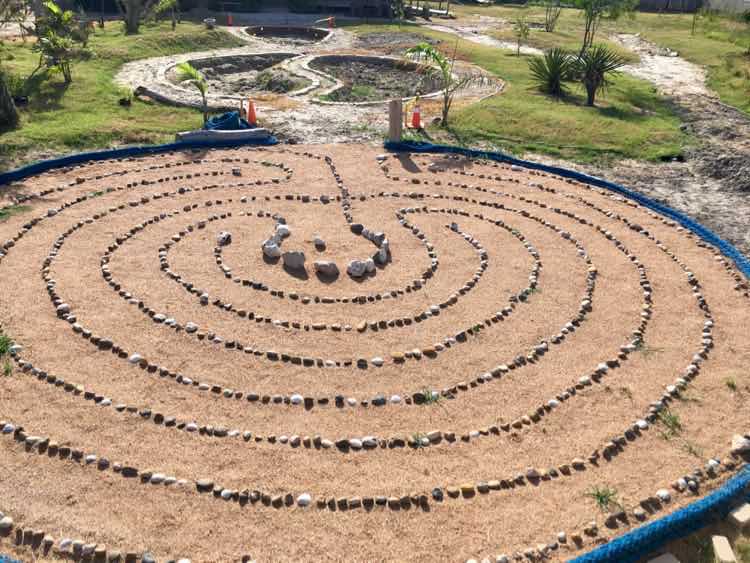 labyrinth at SPI Native Plant Center