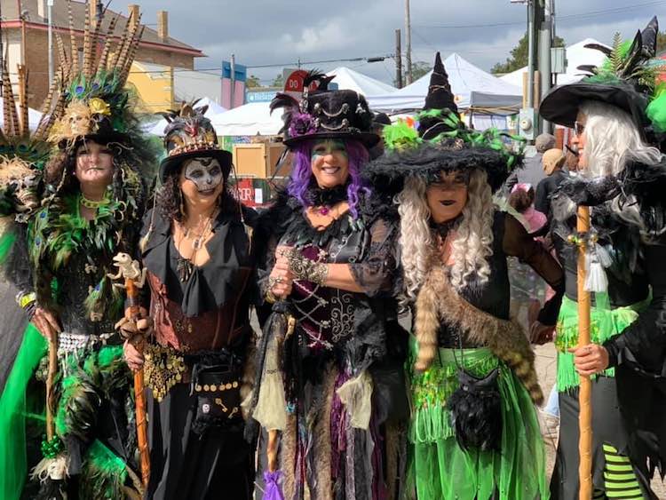 witches in costume at Rougarou Fest