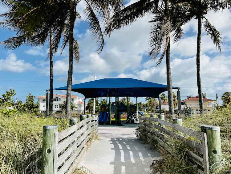 covered playground at Sombrero Beach
